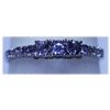 Image 1 : 6.85 CTW TANZANITE RING .925 STERLING SILVER