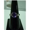 Image 1 : 12.00 ctw Amethyst RING .924 STERLING SILVER