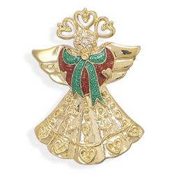 14 Karat Gold Plated Angel Fashion Pin