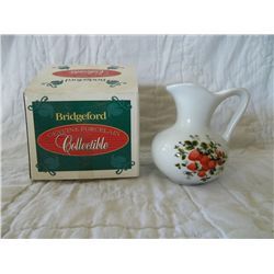 Bridgeford Genuine Porcelain Collectible Pitcher