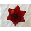 Image 2 : FENTON RED GLASS VOTIVE HOLDER, HANDMADE IN USA