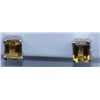 Image 1 : 14.00 CTW CITRINE EARRING .925 STERLING SILVER