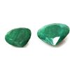 Natural 264.67ctw African Emerald Heart Shape (2) Stone