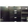 Image 1 : HON BLACK 5 DRAWER LATERAL FILE CABINET