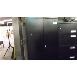 BLACK 6' STORAGE CABINET