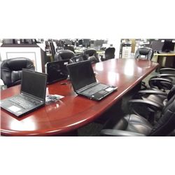 MAHOGANY BURL INLAY 10' RACE TRACK BOARD ROOM