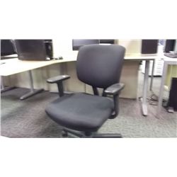 HON BLACK ADJUSTABLE ARM TASK CHAIR