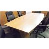 Image 1 : TOWNSHIP MAPLE 8' BOAT SHAPE BOARD ROOM TABLE