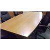 Image 2 : TOWNSHIP MAPLE 8' BOAT SHAPE BOARD ROOM TABLE