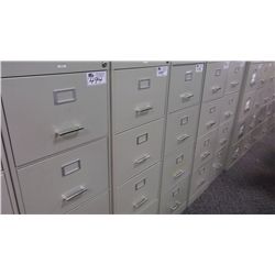BEIGE 4 DRAWER LEGAL VERTICAL FILE CABINET