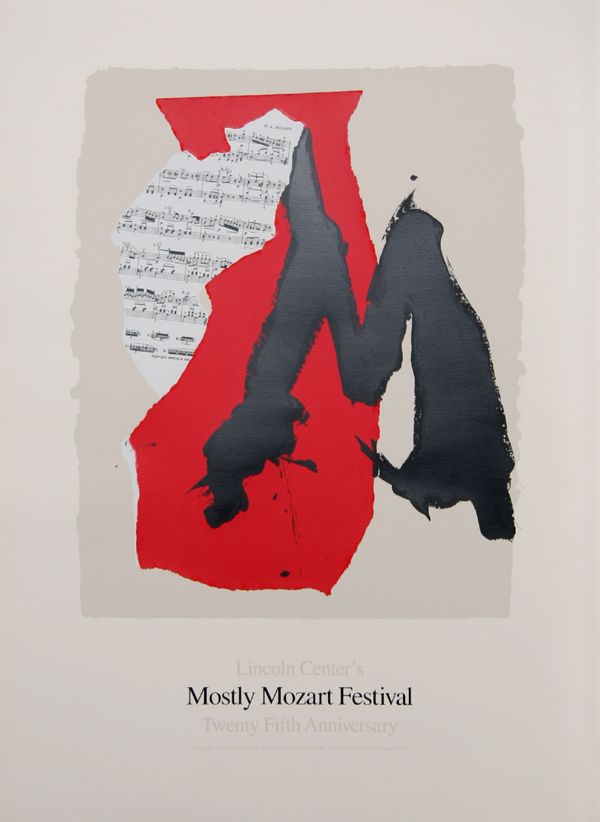 Robert Motherwell, Lincoln Center Mostly Mozart, Lithograph
