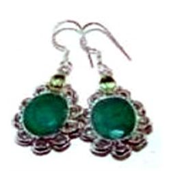 Ruby & Peridot Earrings