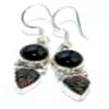 Image 1 : Tourmaline & Carved Stone Earrings