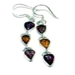 Carved Stone Earrings
