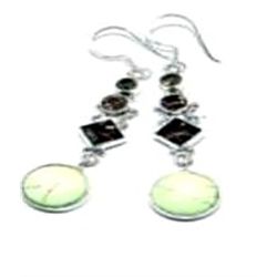 Jasper & Smokey Quartz Earrings