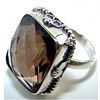 Image 1 : Silver and Smokey Quartz Ring