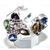 Image 1 : Silver and Mixed Stones Ring