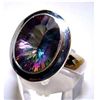 Image 1 : Silver and Mystic Topaz Ring