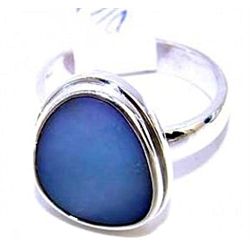 Silver and Fire Opal Ring