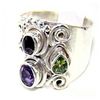 Image 1 : Silver and Mixed Stones Ring