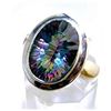 Image 1 : Silver and Mystic Topaz Ring