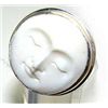 Image 1 : Silver and Carved Face Ring