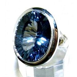 Silver and Mystic Topaz Ring