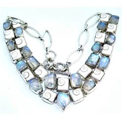Shiva Pearl & Rainbow Moonstone Necklace