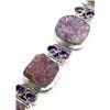 Image 1 : Amethyst Drusy & Amethyst Bracelet