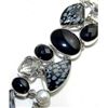 Image 1 : Jasper, Onyx & White Quartz Bracelet