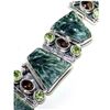 Image 1 : Serphinite, Garnet & Peridot Bracelet