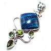 Image 1 : Rainbow Caliscilica & Peridot Pendant