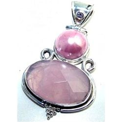 Rose Quartz & Pearl Pendant