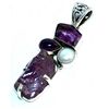 Image 1 : Amethyst & Pearl Pendant