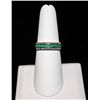 Image 1 : 14K GOLD DIAMOND AND EMERALD RING
