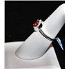 Image 2 : SILVER RING WITH WHITE SAPPHIRE AND RUBY