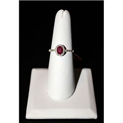 14K GOLD DIAMOND AND RUBY RING