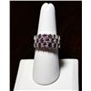 Image 1 : TOURMALINE AND WHITE SAPPHIRE  SILVER RING