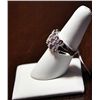 Image 2 : TOURMALINE AND WHITE SAPPHIRE  SILVER RING