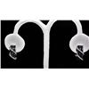 Image 1 : 14K GOLD DIAMOND AND SAPPHIRE EARRINGS