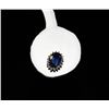Image 2 : 14K GOLD DIAMOND AND SAPPHIRE EARRINGS