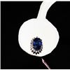 Image 3 : 14K GOLD DIAMOND AND SAPPHIRE EARRINGS