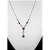 Image 1 : 14K GOLD DIAMOND AND RUBY NECKLACE