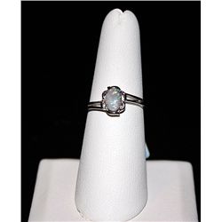 SILVER OPAL RING