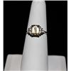 Image 4 : CITRINE AND WHITE SAPPHIRE SILVER RING