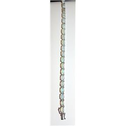 SILVER BRACELET WITH OPAL