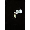 Image 1 : SILVER PENDENT WITH EMERALD AND WHITE SAPPHIRE