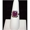 Image 1 : 10K GOLD DIAMOND AND RUBY RING