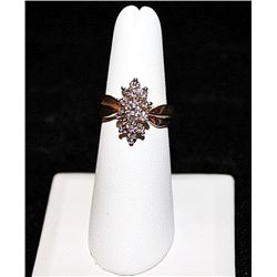 10K GOLD DIAMOND RING