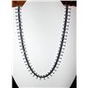 Image 1 : 14K GOLD DIAMOND AND BLUE SAPPHIRE NECKLACE